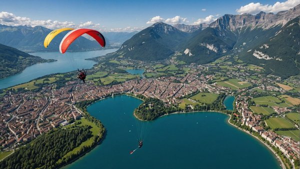 Découvrez annecy depuis le ciel avec delta evasion | vol en parapente